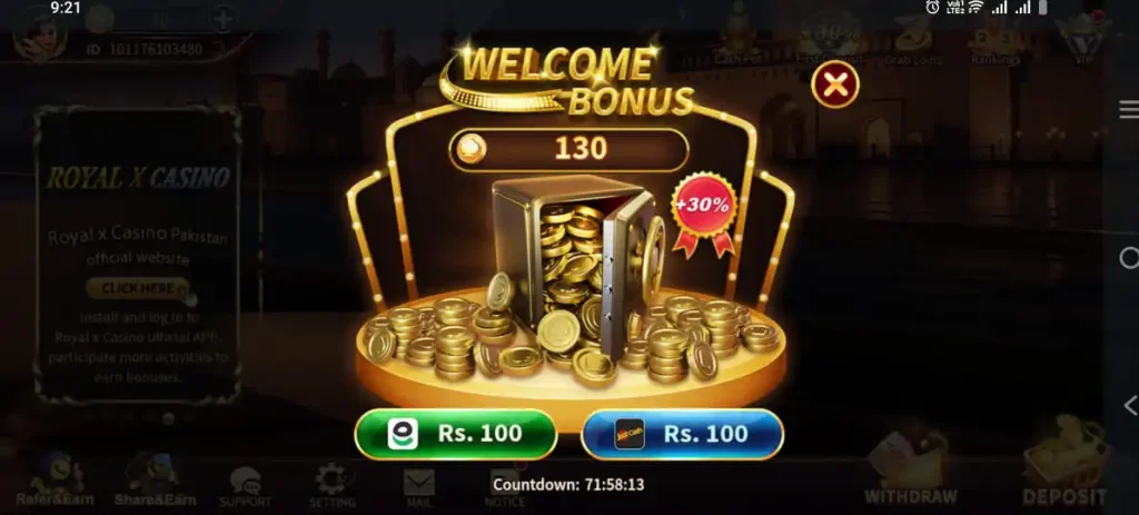 welcome Bonus