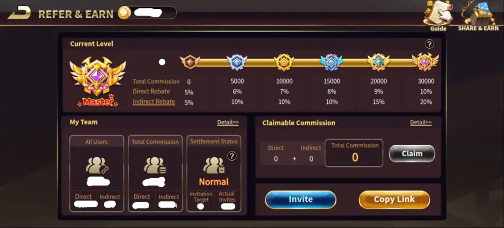 Royal X casino refferal Bonus